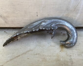 Vintage Hood Ornament Peacock Phoenix Bird Art Deco Art Nouveau Mascot Automobilia Garage Home Decor RARE Car Hood Topper Old Fashioned