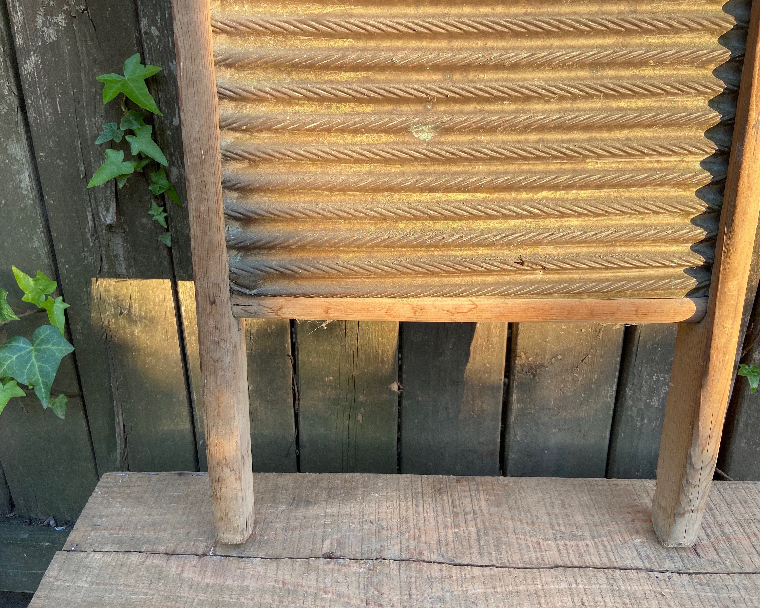 Vintage Washboard, Antique Metal Wash Board, Shabby Chic