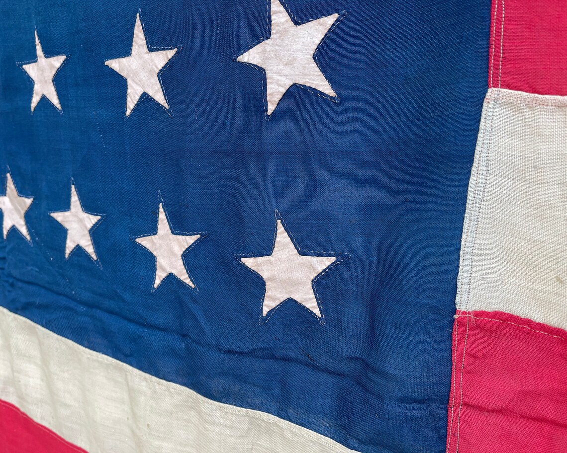 Bandiera Americana Con Stelle In Cerchio
