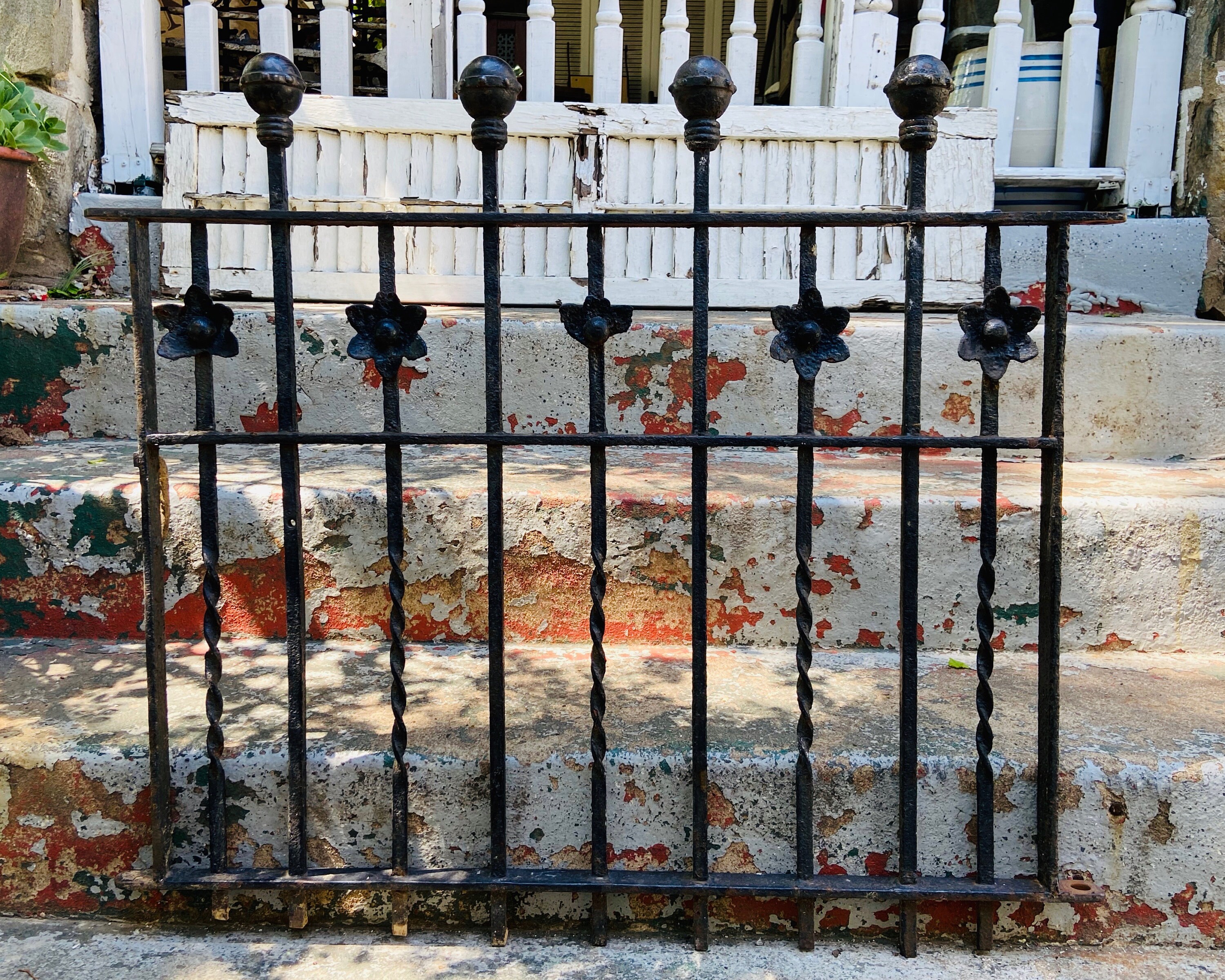 Antique Garden Fence Wrought Iron Gate Victorian Singapore Antique Garden Fence Wrought Iron Gate, Victorian Iron Garden Fence