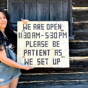 Vintage Wooden Folk Art Sign, Farmers Market Sign, Circa 1950s Farm Stand, Primitive Home Decor
