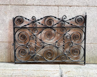 Antique Victorian Iron Gate: Garden Fence Architectural Salvage