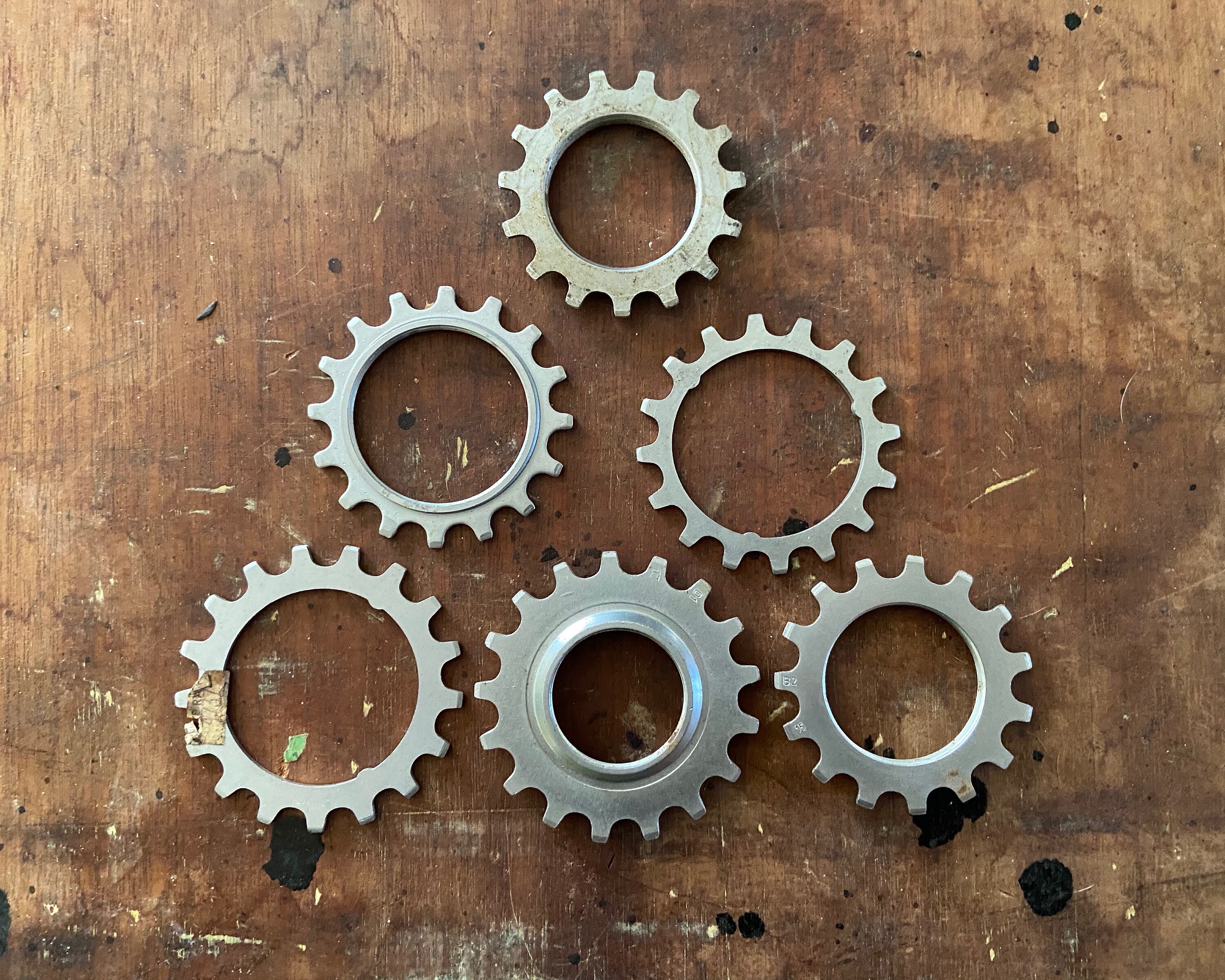 Vintage Gears Sprocket acero Cogs Cog Fix Gear Hub Fixie Etsy España