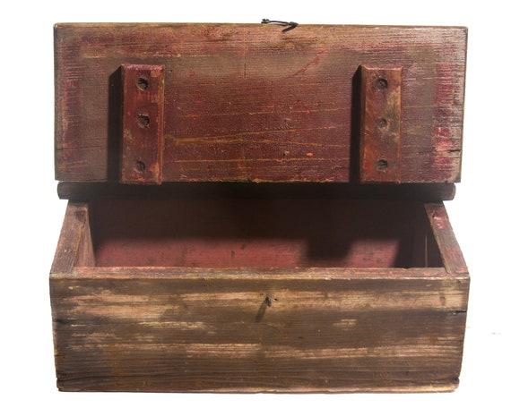 Antique Wooden Lock Box Vintage Wood Strongbox Wooden Safe Cash Box Strong  Box Document Box Small Wood Chest With Handle Toolbox Tool Box -  Israel