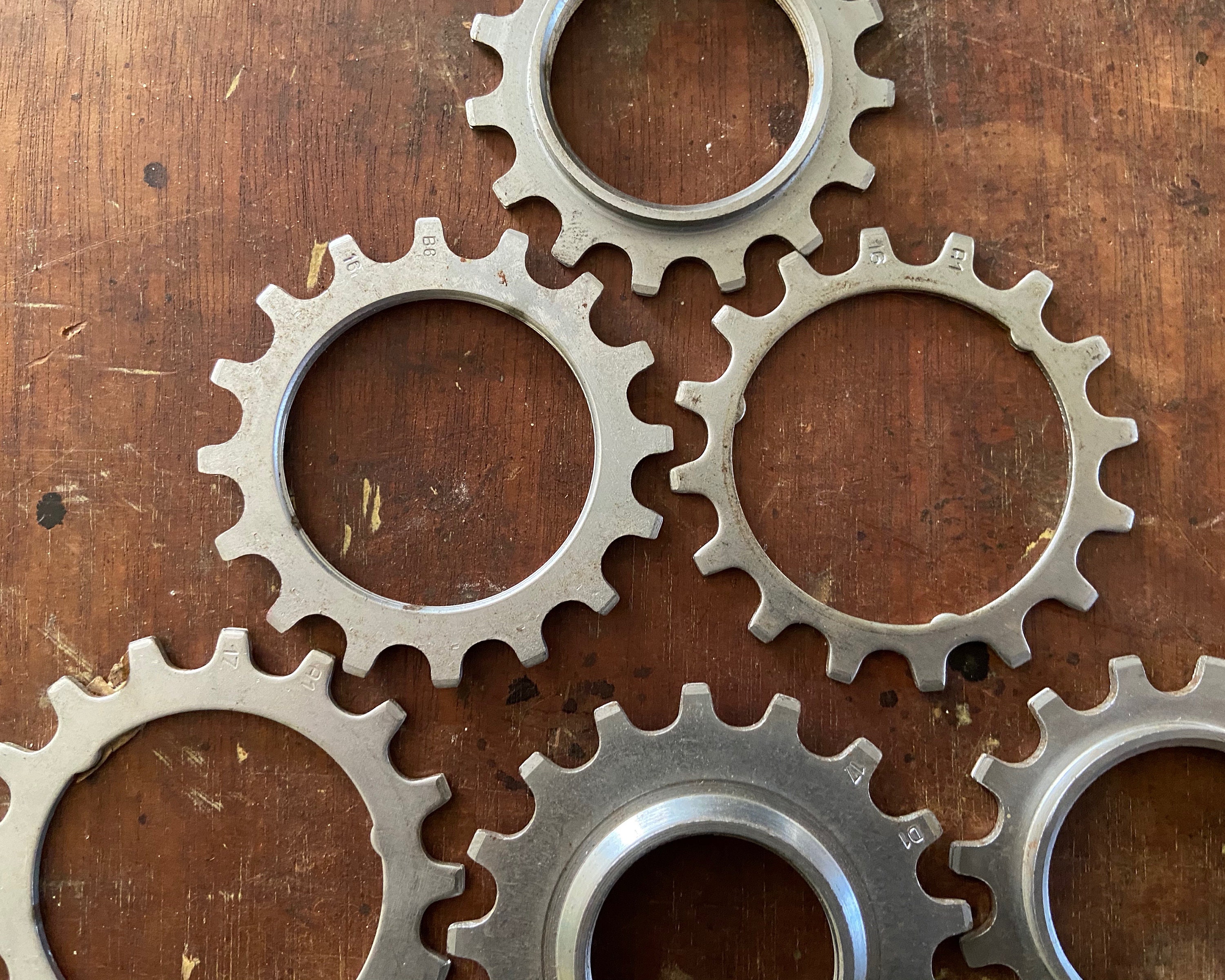 Vintage Gears Sprocket Steel Cogs Cog Fixed Gear Hub Fixie Etsy