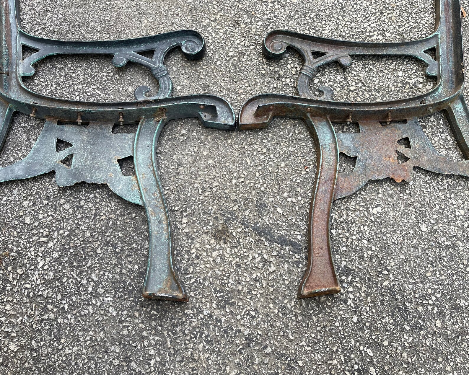 Cast Iron Legs Vintage Bench Ends Outdoor Decorations Etsy