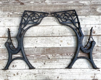 Cast Iron Legs, Desk Legs, Vintage Bench Ends, Bench End, Rustic Home Decor, Outdoor Decorations, Yard Decor, The Richmond, Garden Decor