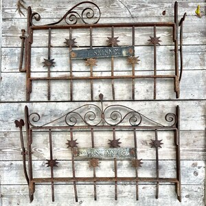 Antique Victorian Iron Cemetery Gates: Gothic Garden Decor