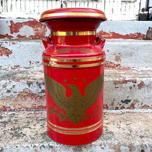 Antique Milk Can, KEYSTONE Dairy Farms Milk Can, Maryland Pennsylvania Advertising dairy Can Farmhouse Antiques Yard Art Outdoor Decorations