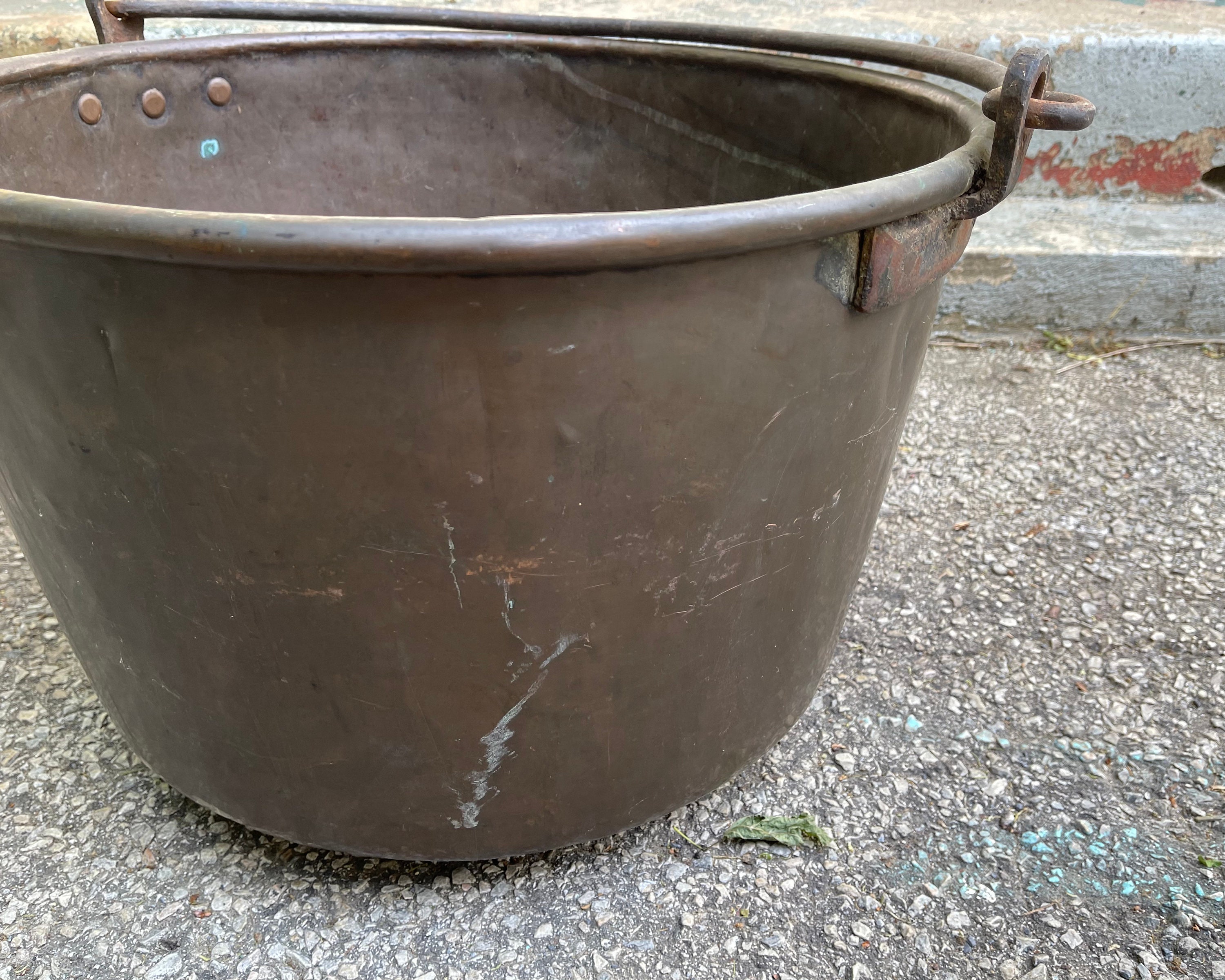 Olla de mantequilla de manzana antigua 22'' Culdron | Etsy