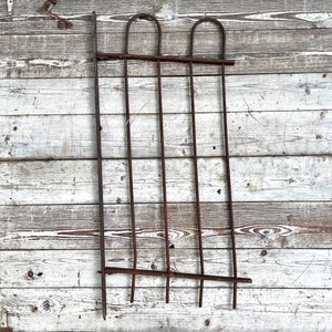 Antiek smeedijzeren tuinhek: Victoriaanse haarspeldpoort, Shabby Chic Yard Art