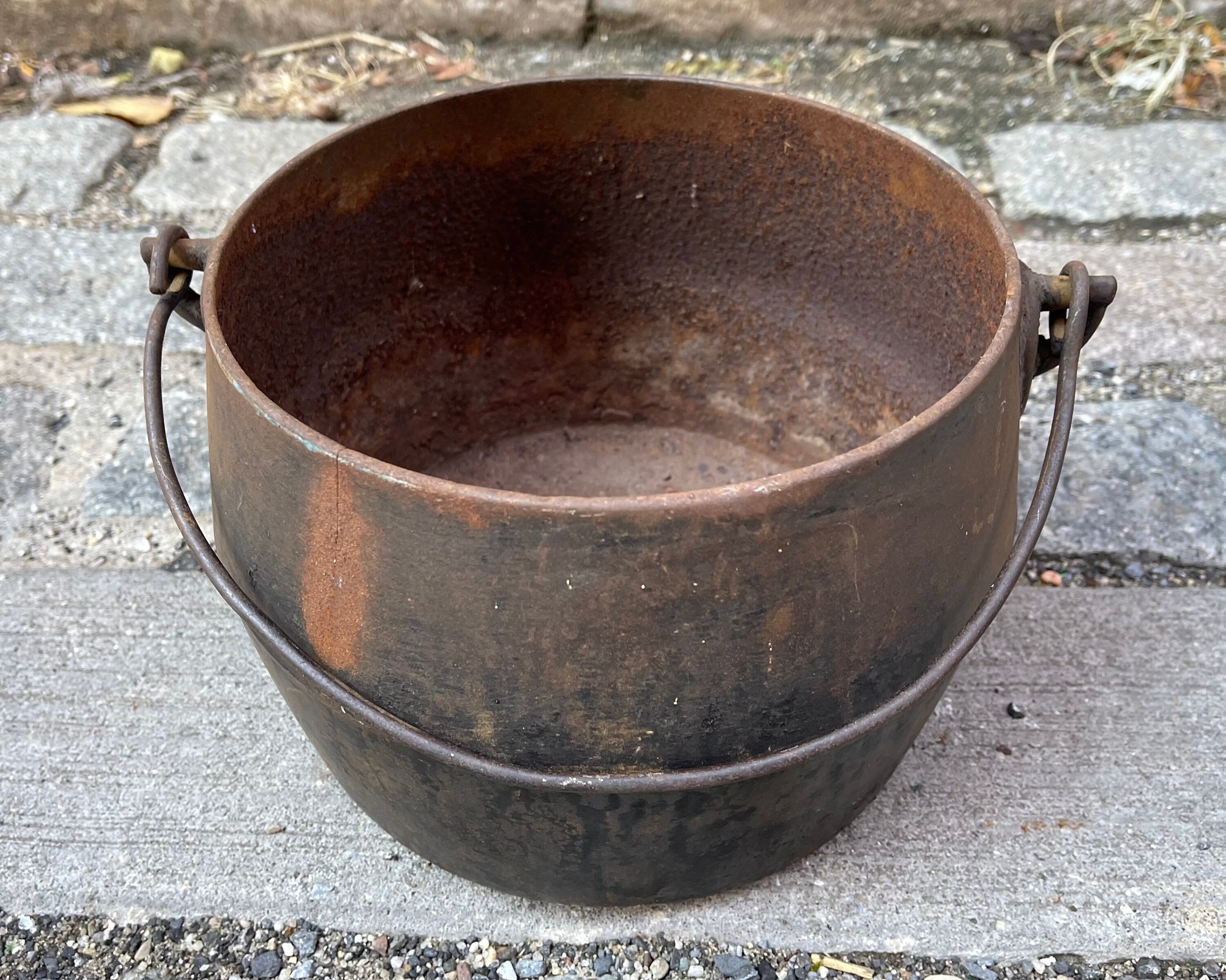Antique Cast Iron Bean Pot Marietta PA Gate Mark Vintage Etsy