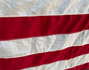 ヴィンテージ 48 スター アメリカ国旗：第二次世界大戦時代の愛国的な