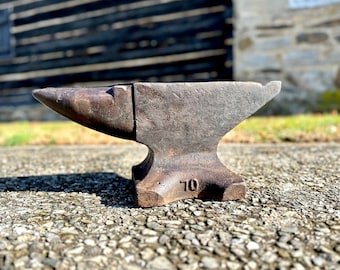 Antique Anvil LARGE 70 LBS Virginia Barn Find, Vintage Blacksmith Shop Tool, Garden Decorations, Yard Art, Doorstop, Industrial HEAVY