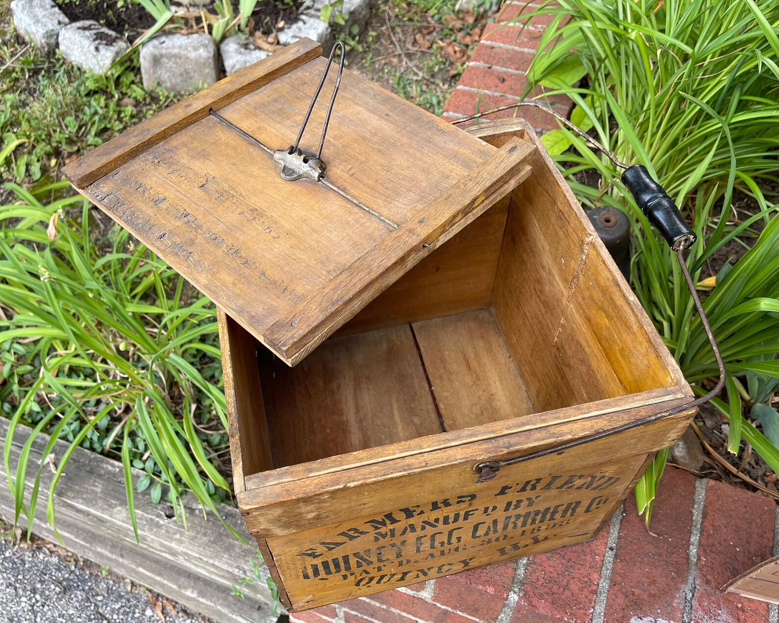 Antique Wooden Egg Carrier in Old Paint GARDNER & CO General Etsy