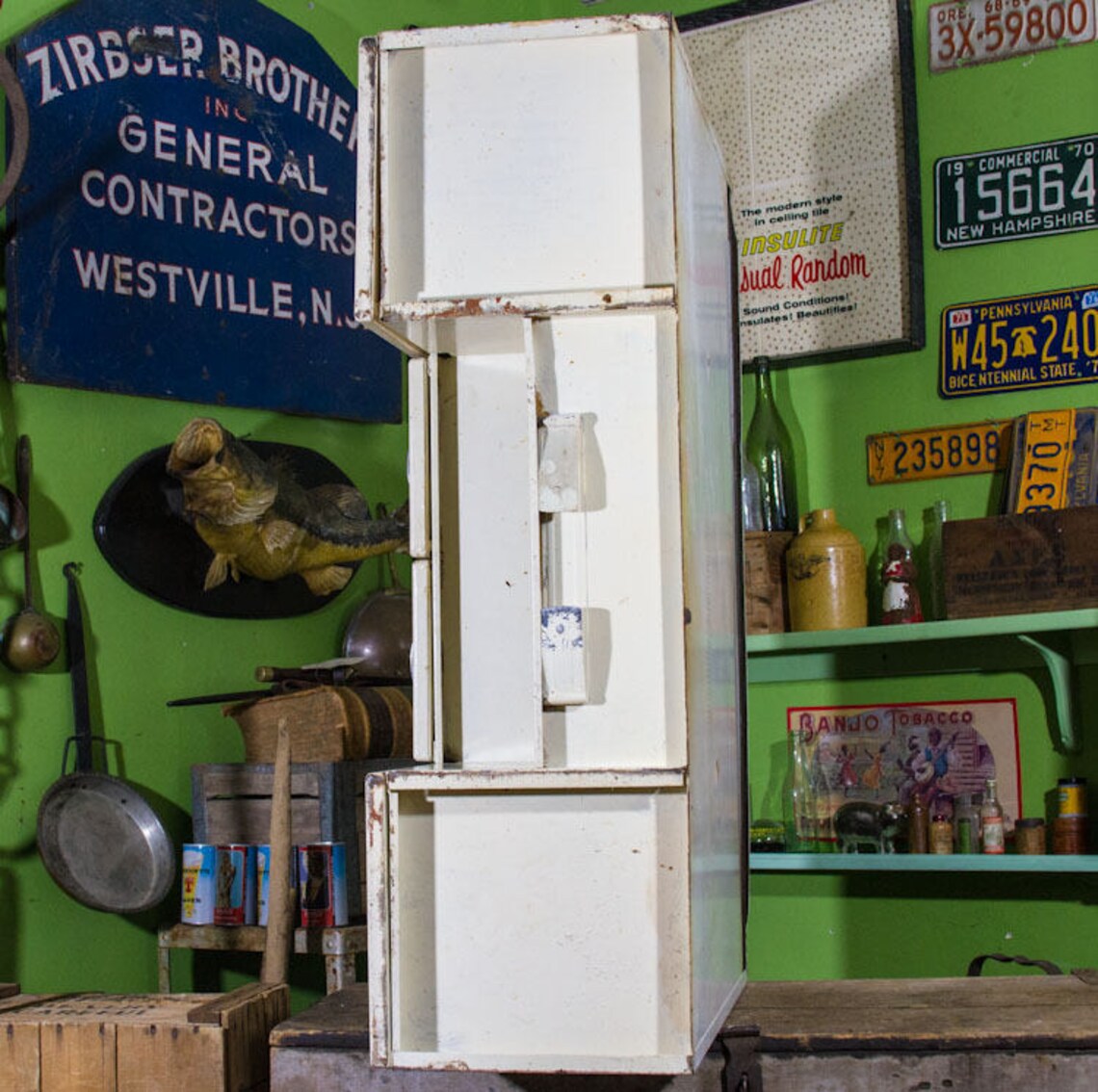 Vintage Metal Kitchen Mid Century Modern Upper Etsy