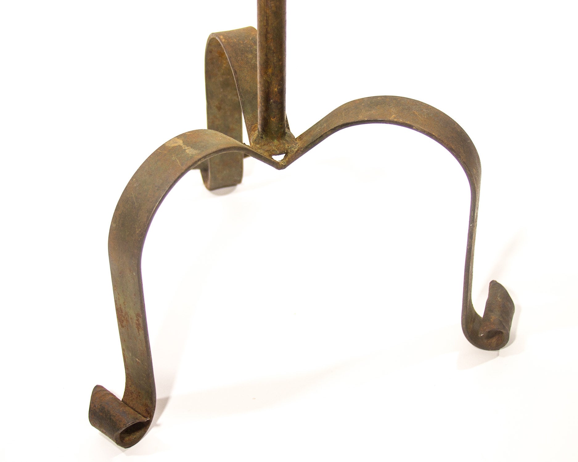 Floor Candle Holder 52'' Twisted Iron Gold Gilt Etsy