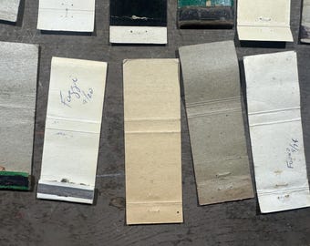 Vintage Gas & Oil Matchbook Collection: Shell, Texaco, Gulf