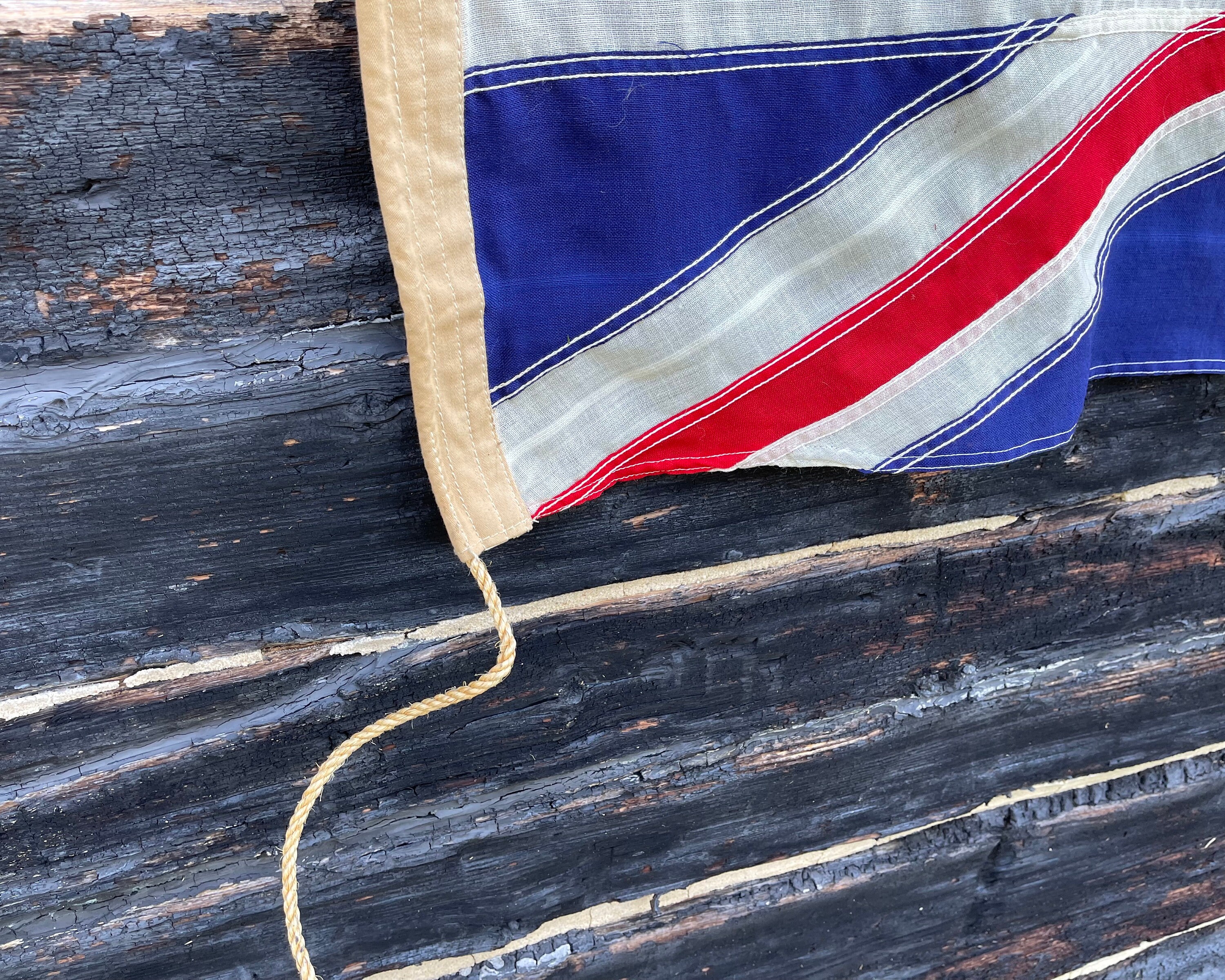 Vintage Union Jack Flag: British WWII Nautical Decor (4 1/2