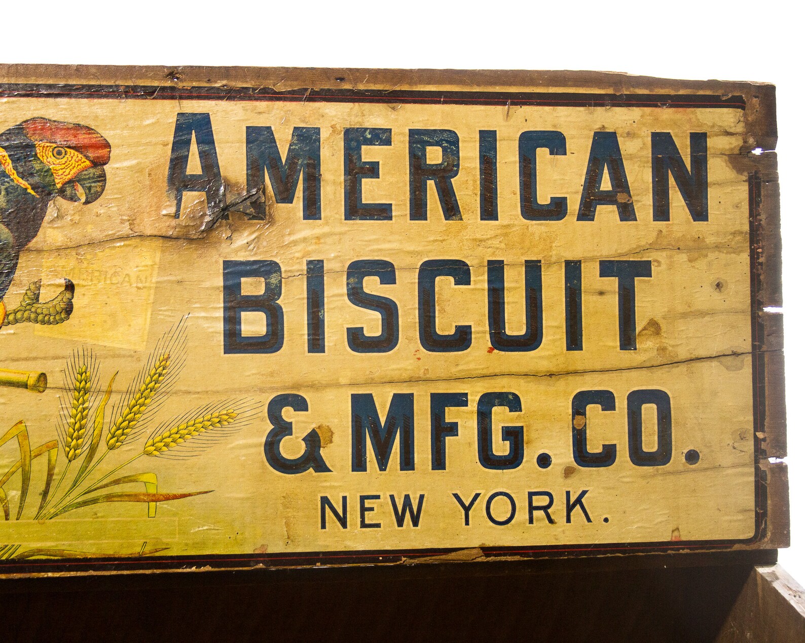 American Biscuit Company Parrot Crate With Lid New York Etsy Sweden
