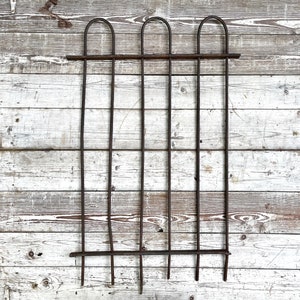 Antique Garden Fence Wrought Iron Hairpin Fence Victorian Gate Outdoor Decorations Shabby Chic Decor 1800s Architectural Salvage Yard Art