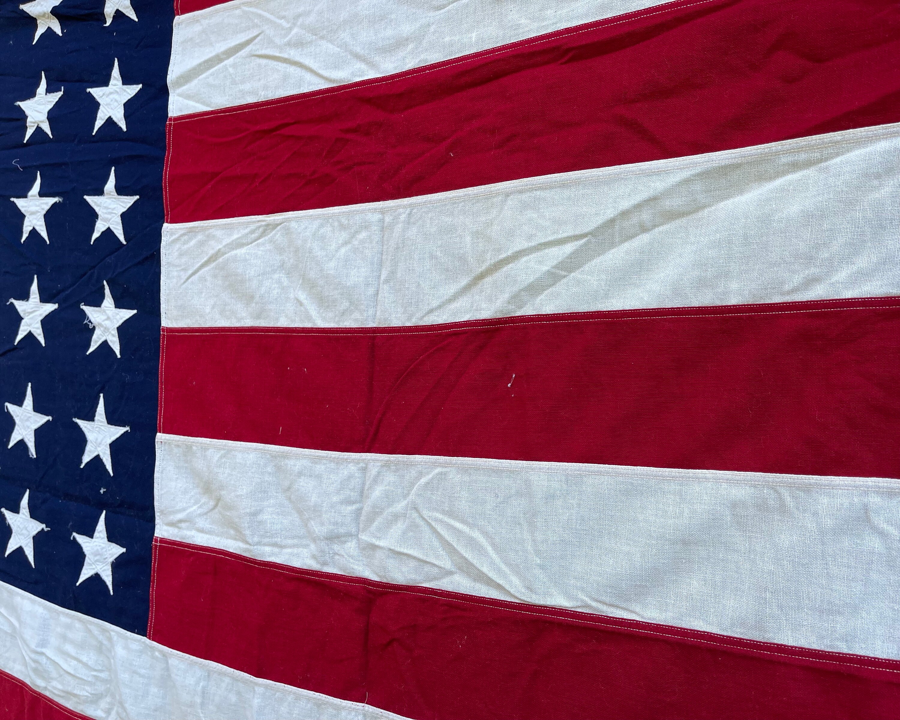 ヴィンテージ 星条旗 48星 アメリカ 国旗 旗アメカジ 貴重 USA製 特大 50's 48星 アメリカ国旗 ヴィンテージ 星条旗