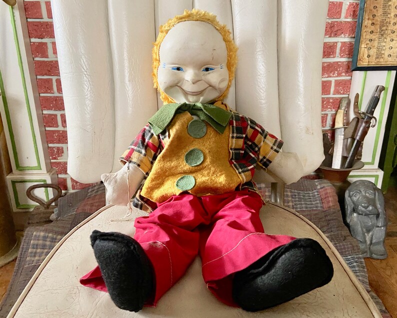 scary clown stuffed animal