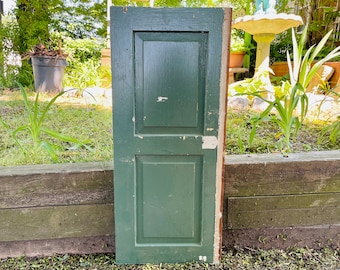 Small Antique Shutter 37&#39;&#39; x 16&#39;&#39;&#39; Small Green Shutter Door Old Farmhouse Antiques Stone Barn Shutters Rustic Home Decor Outdoor Decoration