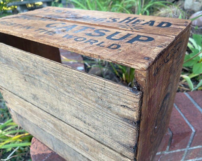 Vintage Wagner's Dog's Head Catsup Crate: Baltimore Advertising Box - Etsy