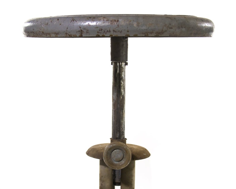 Vintage Industrial Stool Tall Chair MID CENTURY Home Decor High Seat Bar Stools Old Fashioned Swivel Chair Factory Loft Phone Operator Seat
