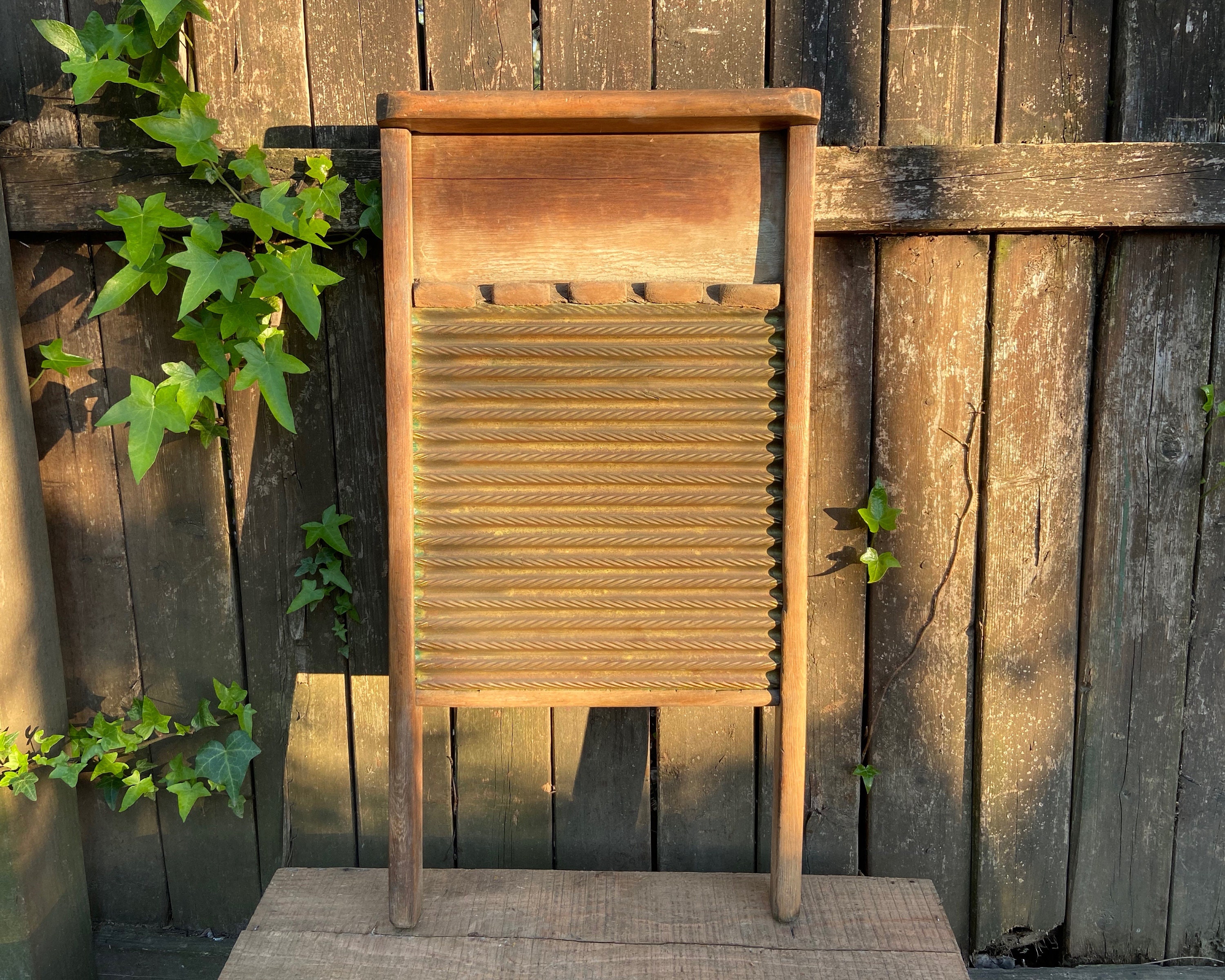 Vintage Washboard Antique Metal Wash Board Shabby Chic Etsy