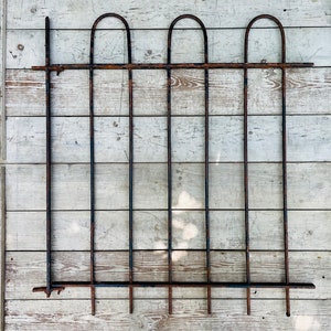 Antique Wrought Iron Garden Gate: Victorian Shabby Chic Decor