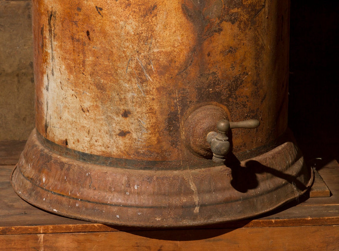 Antique Water Cooler Toleware Water Jug with Spigot Etsy