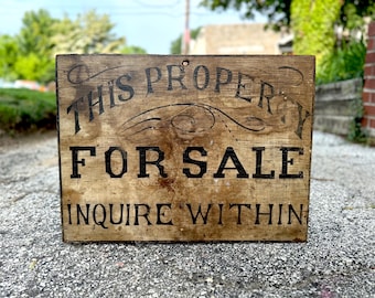 Antique CARNIVAL Midway Wooden Printers Block, EXTRA LARGE