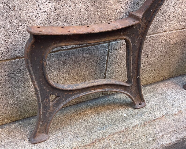 Antique Cast Iron Bench Legs Train Station Bench Ends Large Etsy