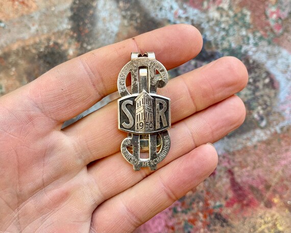 Vintage Sears Roebuck Sterling Silver Money Clip: 1950s