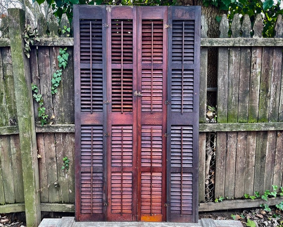Wooden shutters for doors deals