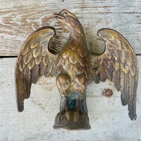 Brass Eagle Flagpole Topper Etsy Ireland