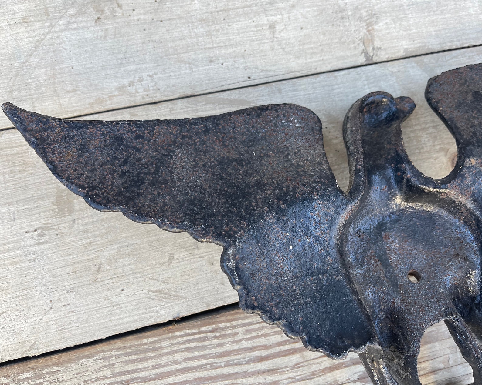 Antique Cast Iron Eagle Vintage Spread Eagle Sculpture Eagle Etsy