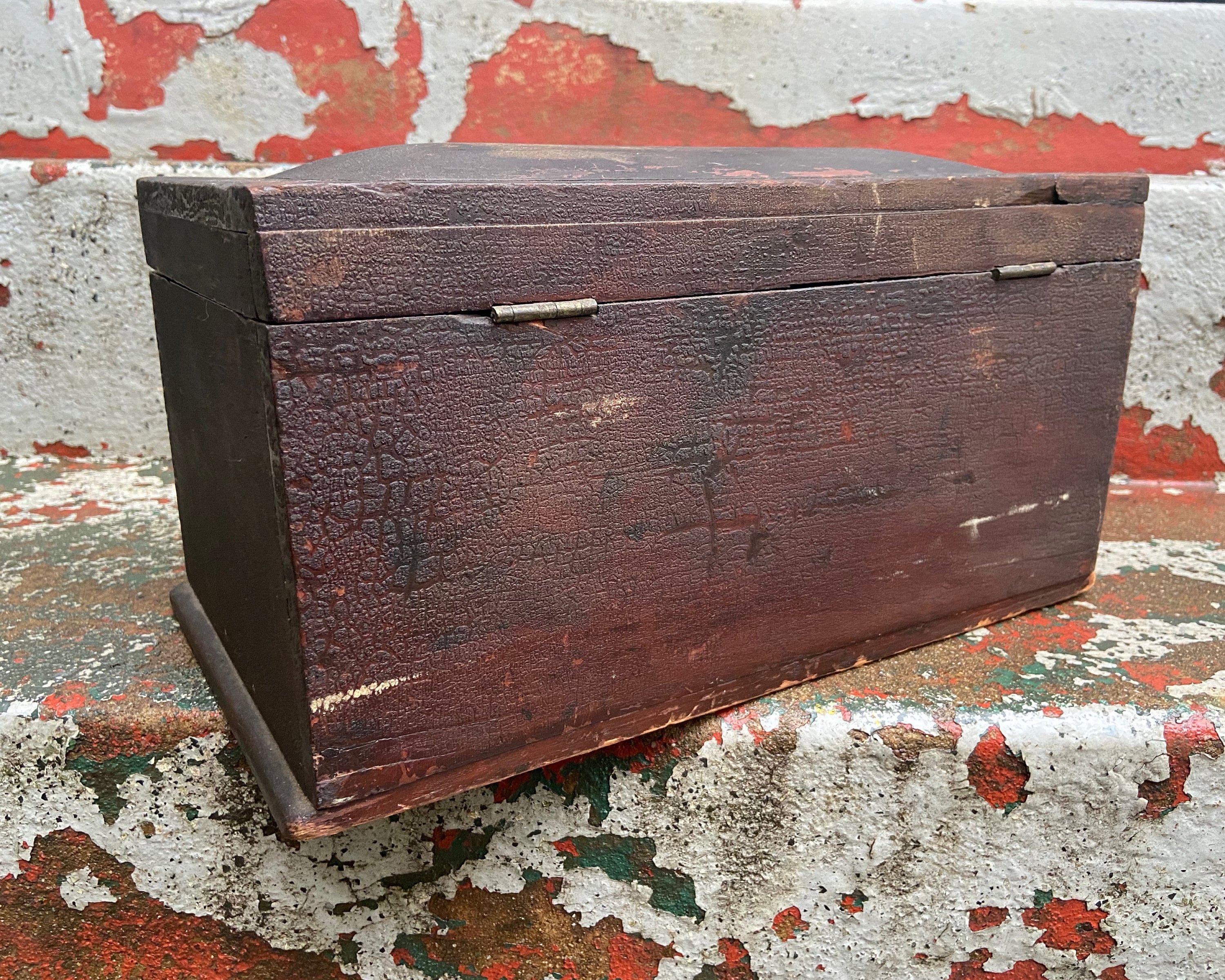 Antique Wooden Box Wood Chest Table Box Antique Document Etsy