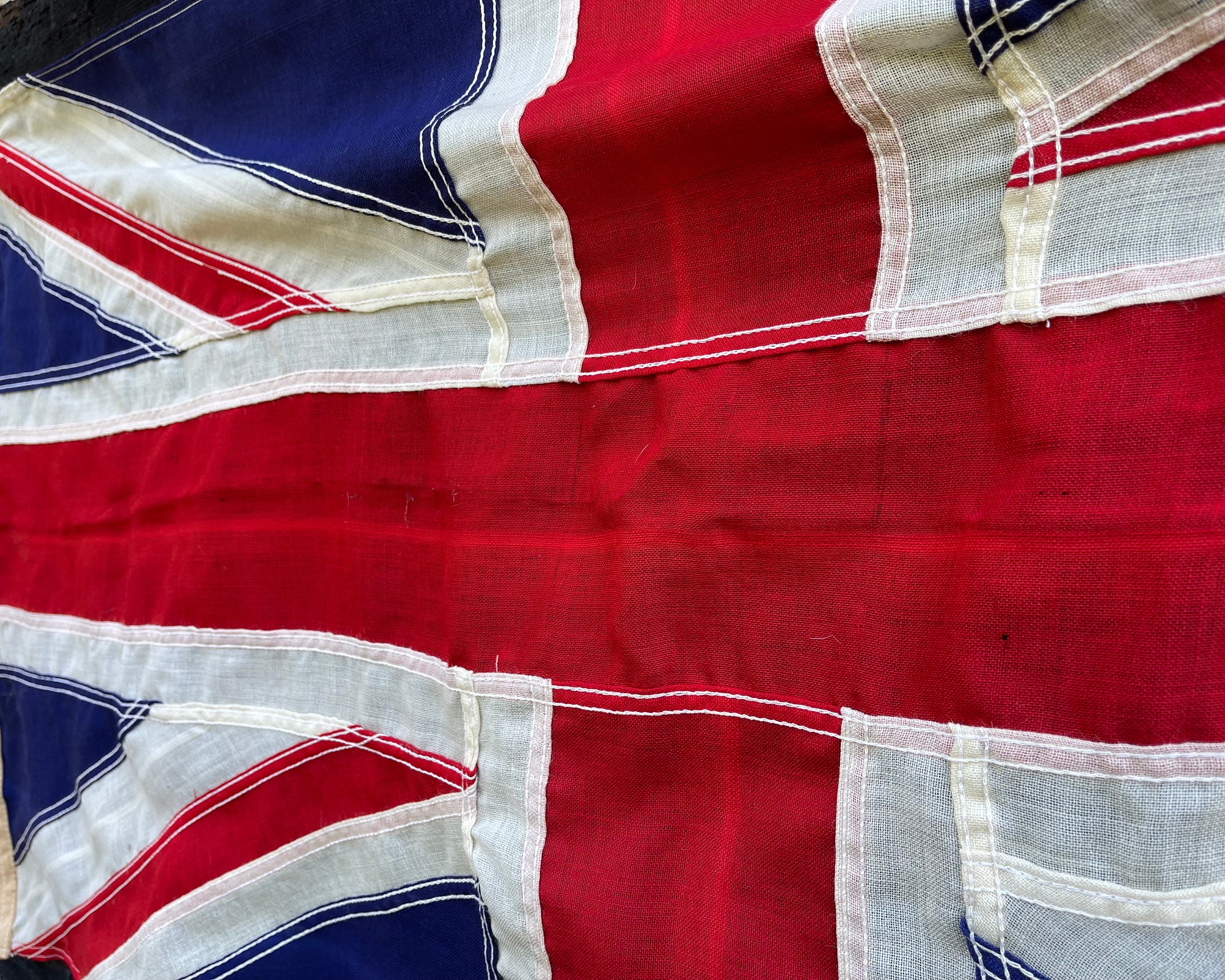 Vintage Union Jack Flag: British WWII Nautical Decor (4 1/2