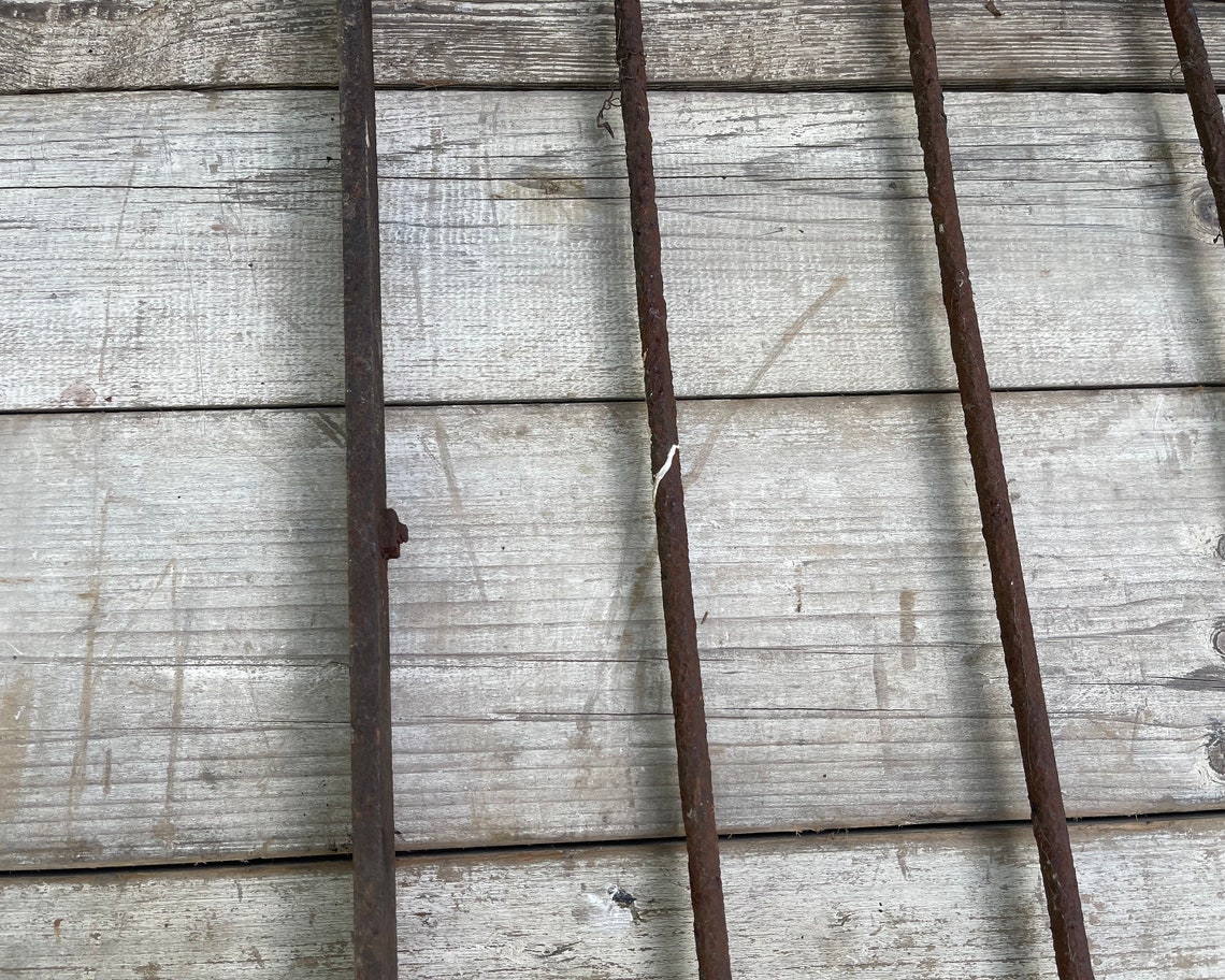 Antique Garden Fence Wrought Iron Hairpin Fence Victorian Gate Etsy