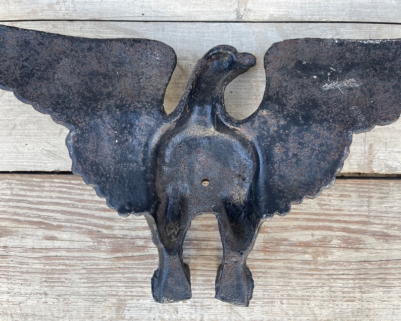 Antique Cast Iron Eagle Vintage Spread Eagle Sculpture Eagle Etsy