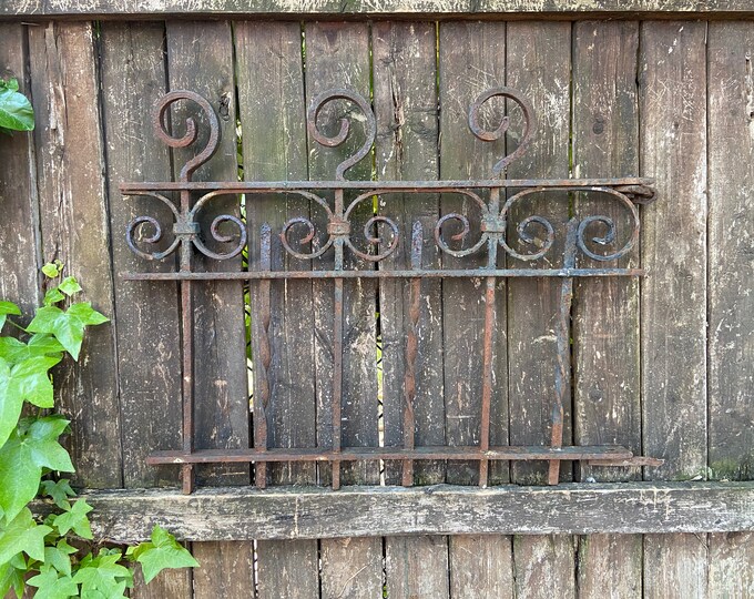 Antique Garden Fence Wrought Iron Gate Victorian Fence Etsy