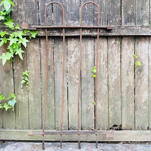 Antique Wrought Iron Garden Gate: Victorian Shabby Chic Decor