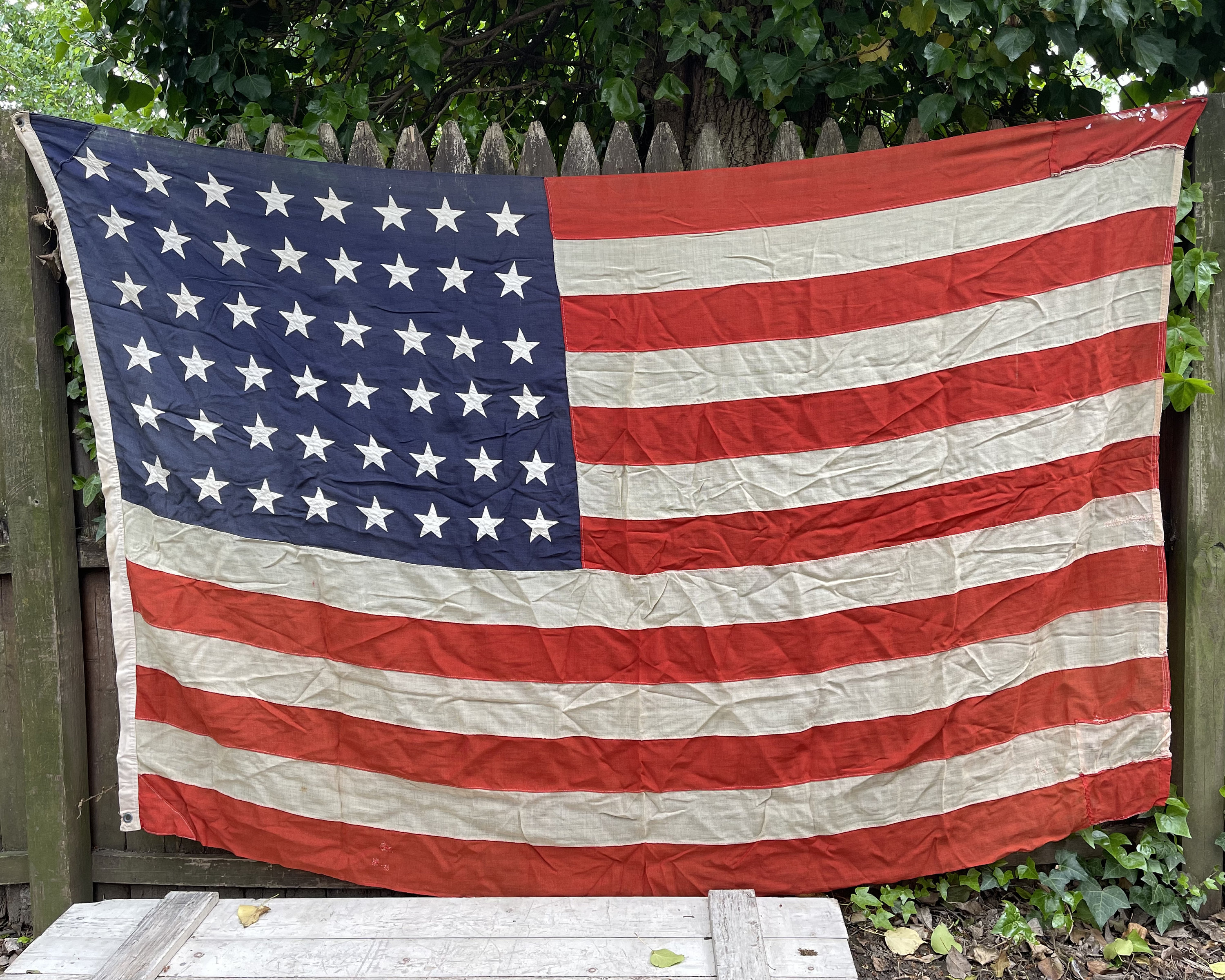 Antica bandiera americana con belle riparazioni 48 STELLE | Etsy