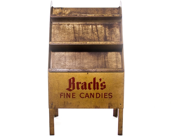 Vintage Brach's Fine Candies Shelf Candy Rack C. 1930's Art Deco