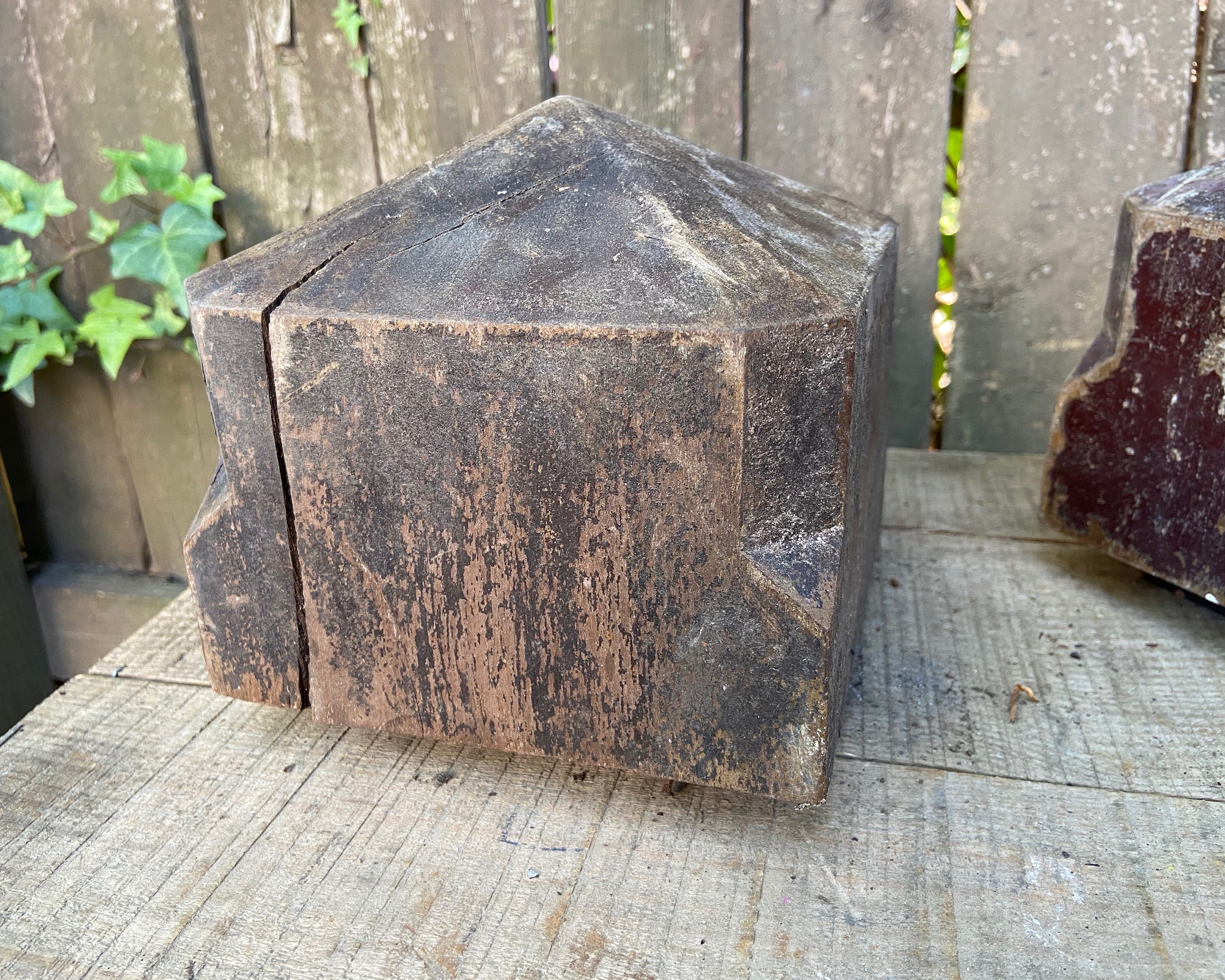 Antique Newel Post Caps Staircase Banister Post Cap Top Etsy