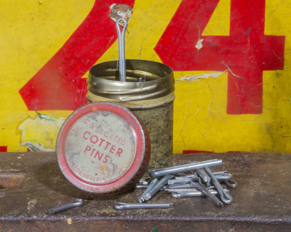 Cotter Pins Vintage Antique Tin Arts Crafts Fastener Etsy