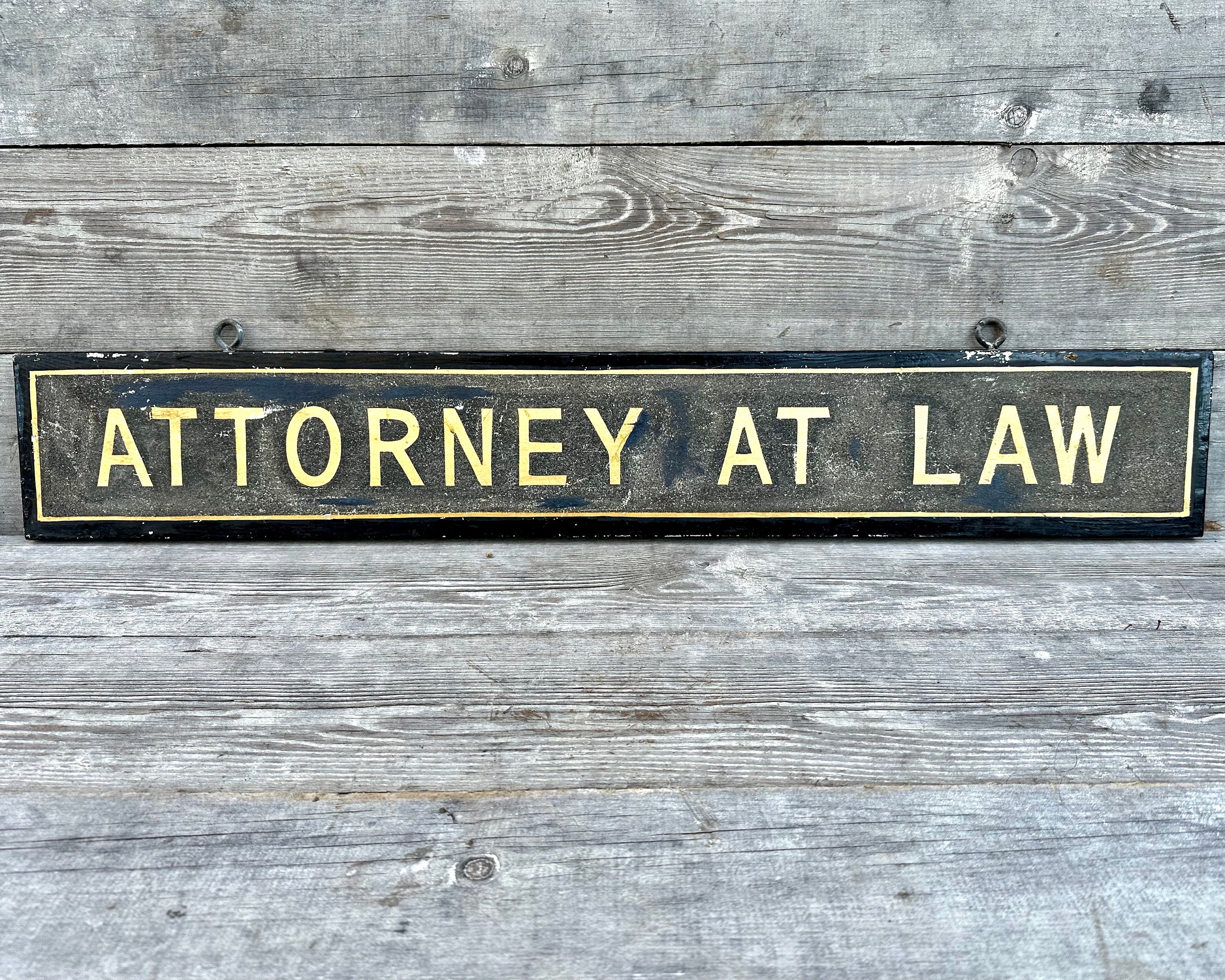 Attorney At Law Sign